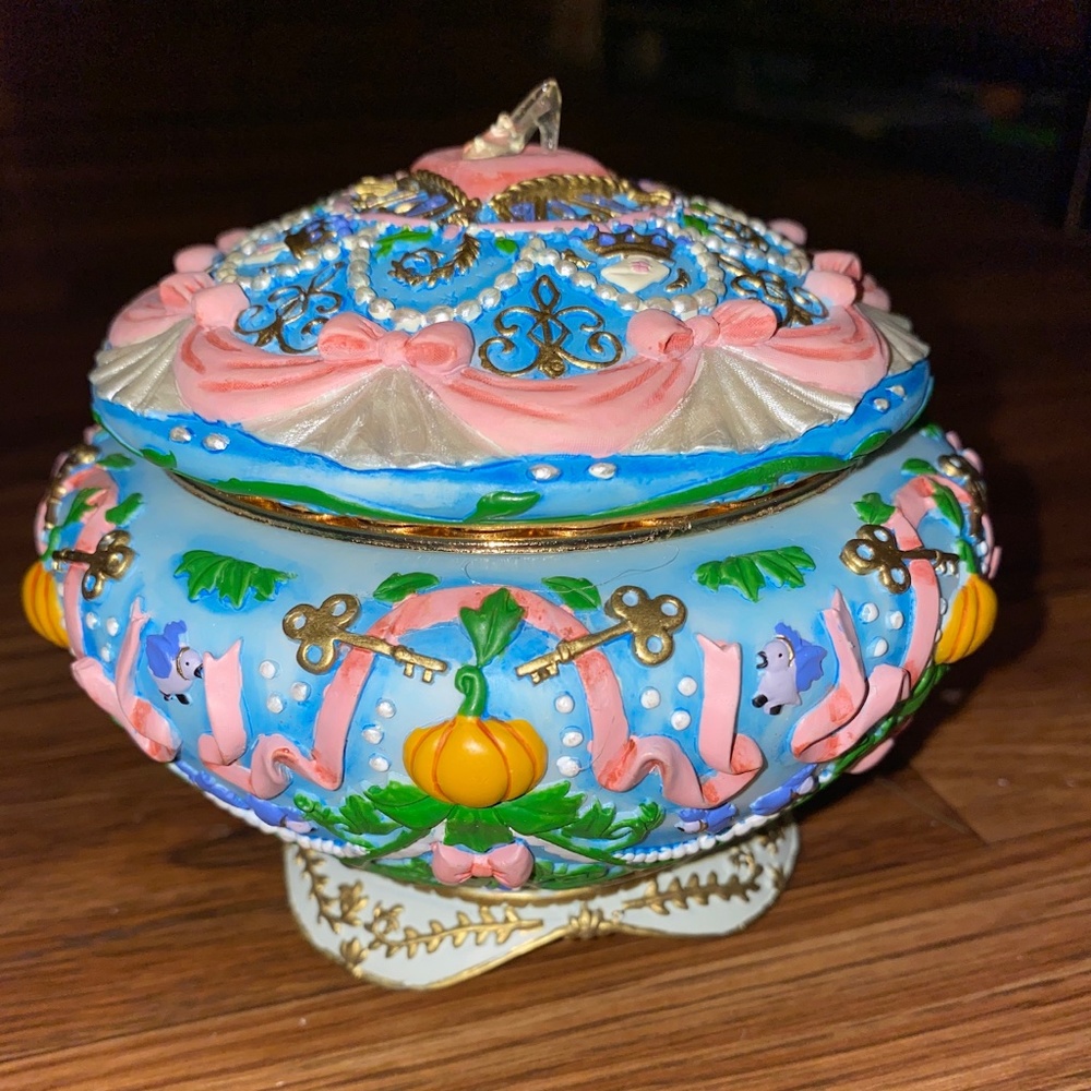 Disney Store Cinderella Music Jewelry Box